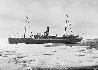Irma in pack ice off Svalbard sometime in the 1920s DS Irma i pakkis.jpg