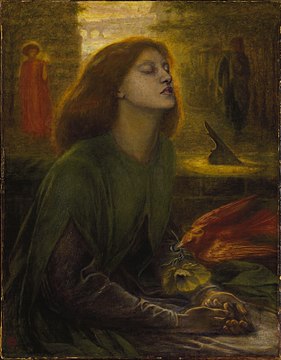 Beata Beatrix (1864–1870), Tate Britain (model: Elizabeth Siddal)