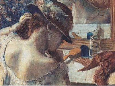 Edgar Degas. Ante el espejo. c. 1899. Kunsthalle de Hamburgo.