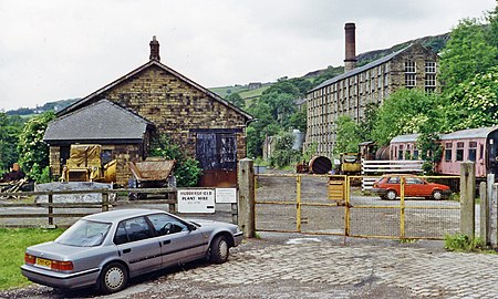 Delph station (remains) geograph 3407019 by Ben Brooksbank