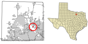 Denton County Texas Incorporated Areas Lakewood Village highlighted.svg