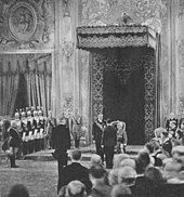 Designation of Prince Aimone as the King of Croatia on 18 May 1941. Designacija Aimone Tomislava II. 18.05.1941.jpg