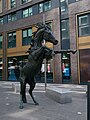 "Goodman's Fields Horses," a sculpture by Hamish Mackie erected in Whitechapel in 2015.