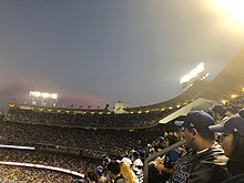 Dodger Stadium upper seating on 6/15/18 vs. the San Francisco Giants.