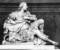 Frédéric Maurice de La Tour d'Auvergne, détail du monument du duc de Bouillon et de sa femme par le sculpteur Pierre Le Gros le jeune, Hôtel-Dieu.