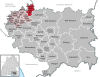 Lage der Gemeinde Ebersbach-Musbach im Landkreis Ravensburg
