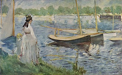 Édouard Manet, The Seine near Argenteuil, 1874