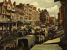 Whitechapel High Street in 1869, painted by Edwin Edwards Edwin Edwards (1823-1879) - High Street, Whitechapel - 2465 - Fitzwilliam Museum.jpg