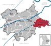Lage der Gemeinde Eichendorf im Landkreis Dingolfing-Landau