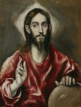 <i>The Saviour</i> (El Greco) Painting by El Greco