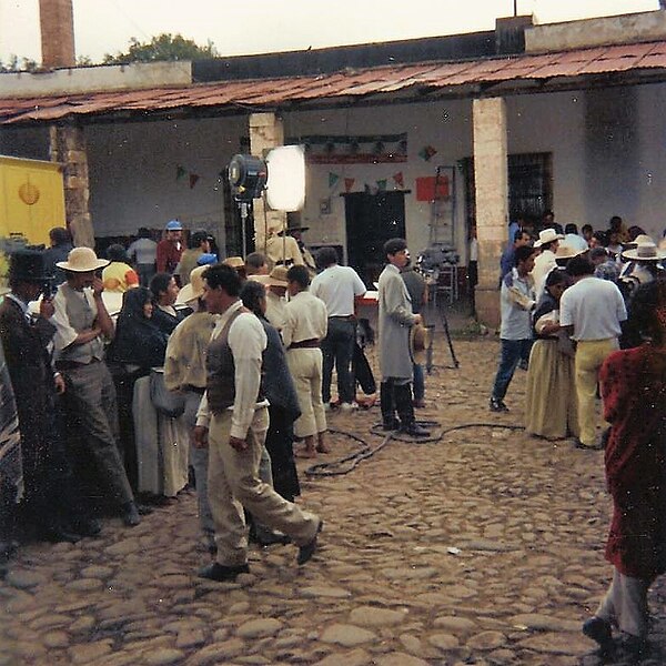 File:El Vuelo del Águila, Rodaje.jpg