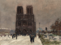 Élie-Anatole Pavil, Widok na Notre Dame w Paryżu