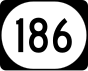 Kentucky Route 186 penanda