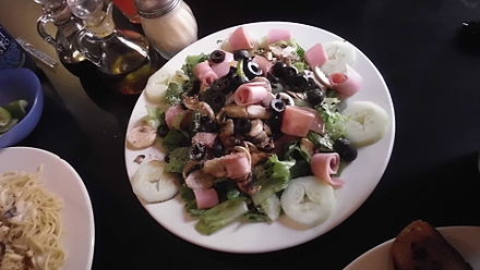Salad at Santo Café
