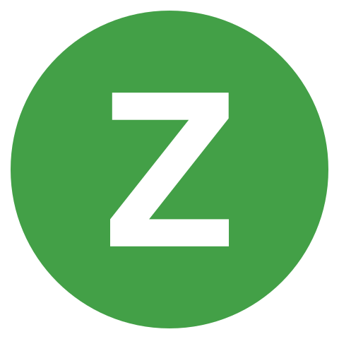 green letter z