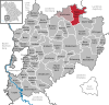 Location of the municipality of Eppishausen in the Unterallgäu district