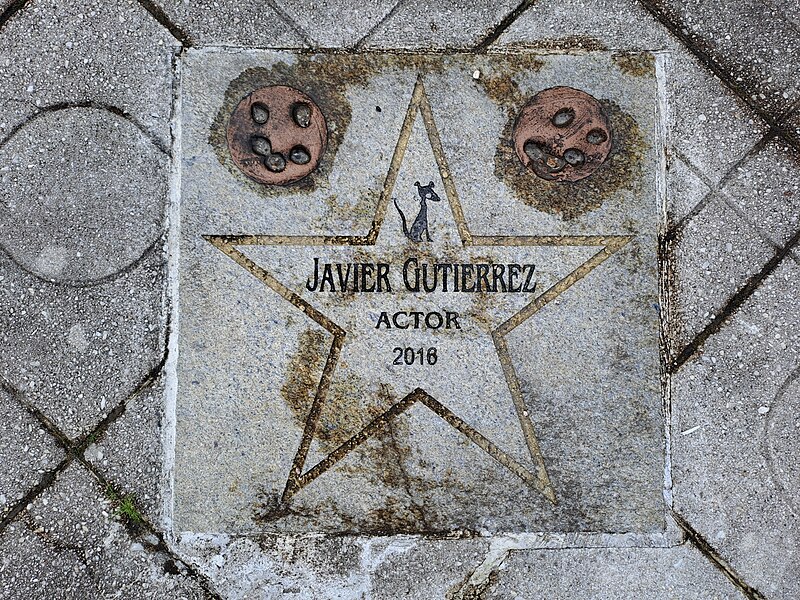 File:Estrela Cans. Javier Gutiérrez, actor. Placa renovada en 2022.jpg