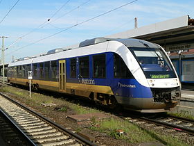 Alstom Coradia LINT en la Estación central de trenes de Hildesheim en 2011