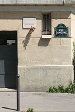 N°85 : plaque d'hommage à un combattant mort pour la France en 1944.