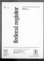 Миниатюра для Файл:Federal Register 1984-02-29- Vol 49 Iss 41 (IA sim federal-register-find 1984-02-29 49 41).pdf