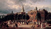 Independence Hall in Philadelphia, c. 1858 - 1863 (White House)