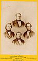 Fire professorer i teologi, ca. 1880-1890, Severin Worm-Petersen, OB.F08300b.jpg