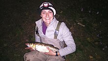 Chub caught from the River Teme, Worcestershire