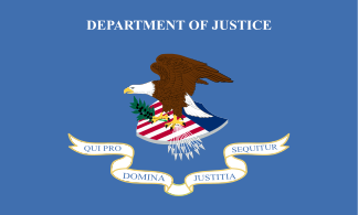 Flag of the United States Department of Justice (DOJ).