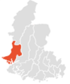 Location of Flekkefjord in Vest-Agder