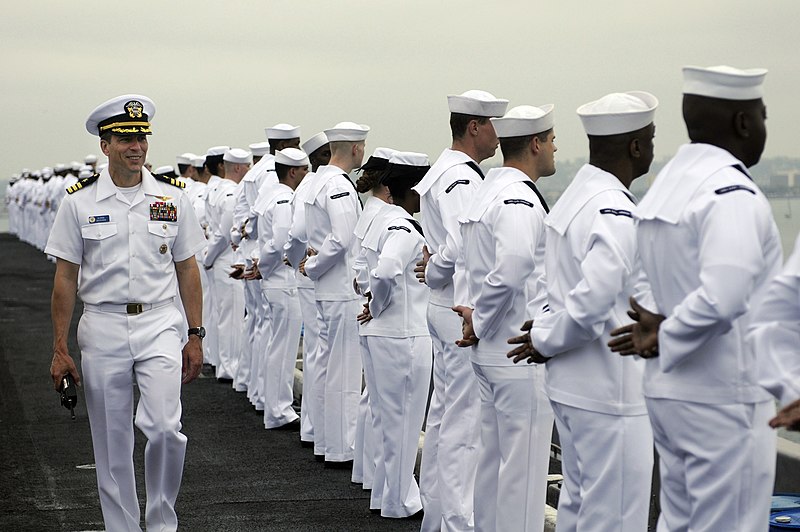 File:Flickr - Official U.S. Navy Imagery - Sailors man the rails aboard USS Carl Vinson. (1).jpg