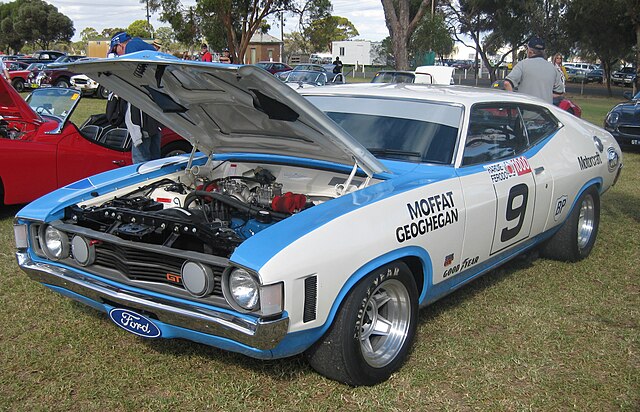 Replica of the factory entered Ford XA Falcon GT Hardtop which won the 1973 Hardie-Ferodo 1000