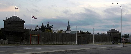 The NWMP fort in Fort Macleod, which is now a museum[1]