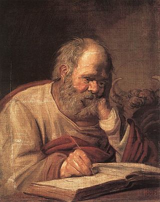 <i>St Luke</i> (Hals) Painting by Frans Hals