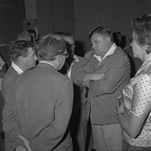 Strauss during a 1963 visit to Israel