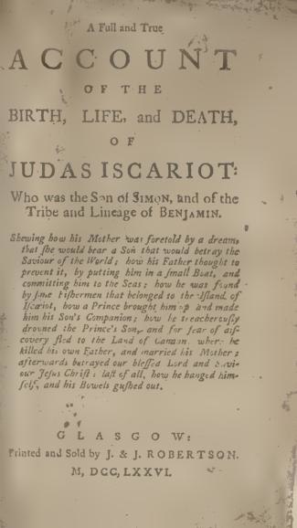 File:Full and true account of the birth, life and death, of Judas Iscariot.pdf