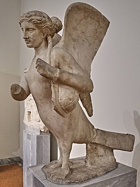 File:Funerary statue of a Siren at the National Archaeological Museum of Athens on 7 May 2018.jpg