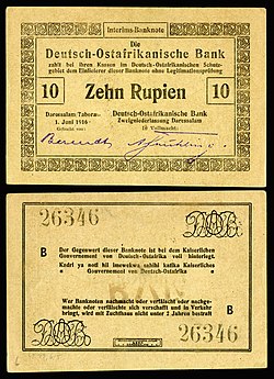 GEA-41-Deutsch Ostafrikanische Bank-10 Rupien (1916).jpg