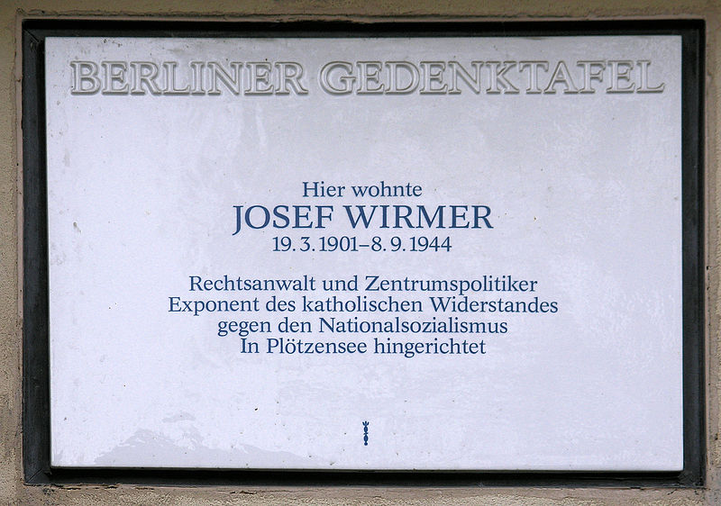 File:Gedenktafel Holbeinstr 56 (Lichf) Josef Wirmer.JPG