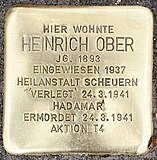 Stolperstein für Heinrich Ober