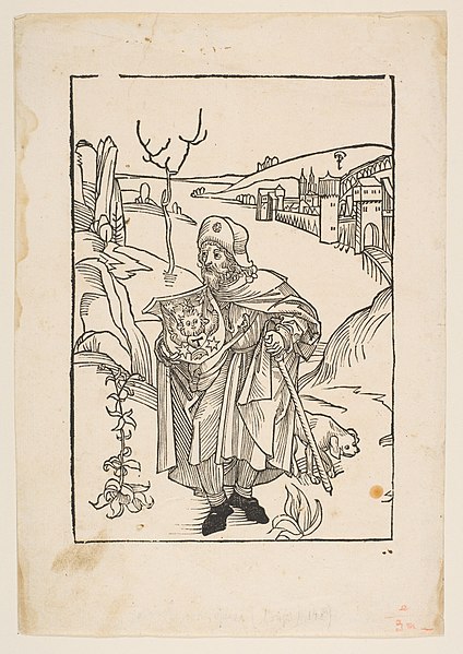File:Gerson as a Pilgrim, frontispiece to Gersonis Opera, 1489 MET DP816802.jpg