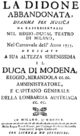 Giovanni Andrea Fioroni - Didone abbandonata - titlepage of the libretto - Milano 1755.png