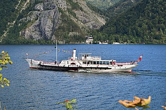 Gmunden - Dampfschiff Gisela am Traunsee