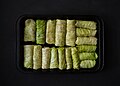 Golubtsi - traditional Ukrainian food cuisine. Homemade cabbage rolls in a tray by Joi54a