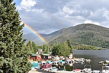 Photo of Grand Lake taken in 2018 Grand Lake, Colorado, Rainbow.jpg