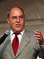 Gregor Gysi at a election campaign speech in Berlin-Köpenick