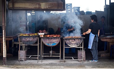 Cuisine de rue à Mae Sariang