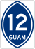 Guam Highway 12 Markierung