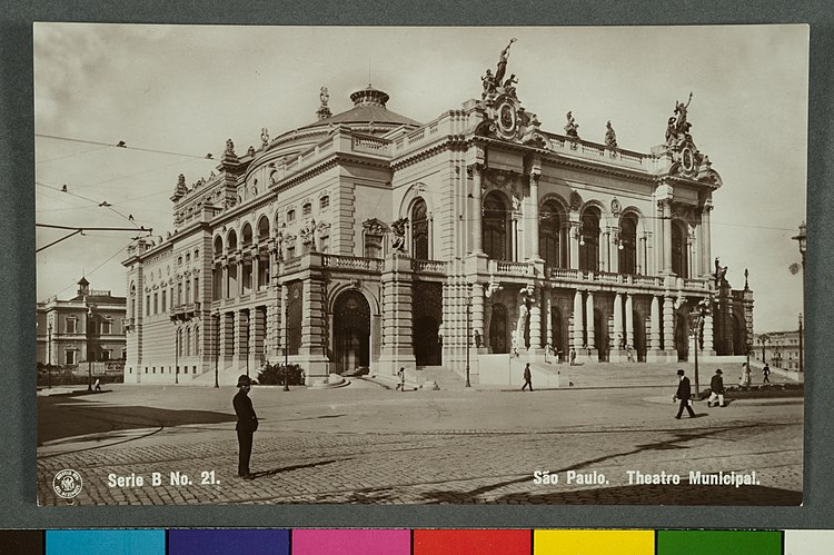 São Paulo. Theatro Municipal, Guilherme Gaensly.