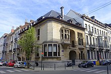 The Hotel Otlet, Paul Otlet's mansion, designed by Octave van Rysselberghe in 1894 Hotel Otlet - Brussels, Belgium - DSC07873.jpg