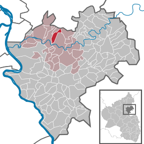 Poziția ortsgemeinde Hömberg pe harta districtului Rhein-Lahn-Kreis